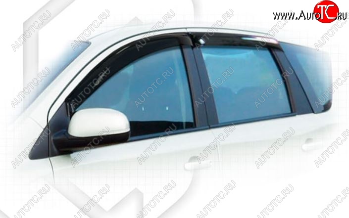 1 999 р. Дефлектора окон (левый руль) CA-Plastic Nissan Note 1 E11 рестайлинг (2008-2013) (Classic полупрозрачный)  с доставкой в г. Пермь