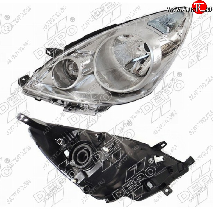 13 549 р. Левая фара (Евросвет) DEPO Nissan Note 1 E11 рестайлинг (2008-2013)  с доставкой в г. Пермь