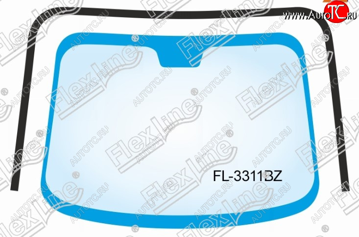 2 059 р. Молдинг лобового стекла FlexLine Nissan Note 1 E11 рестайлинг (2008-2013)  с доставкой в г. Пермь