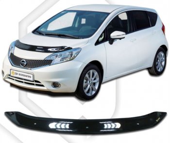 Дефлектор капота CA-Plastiс Nissan Note  2 (2012-2020) E12 дорестайлинг, E12 рестайлинг