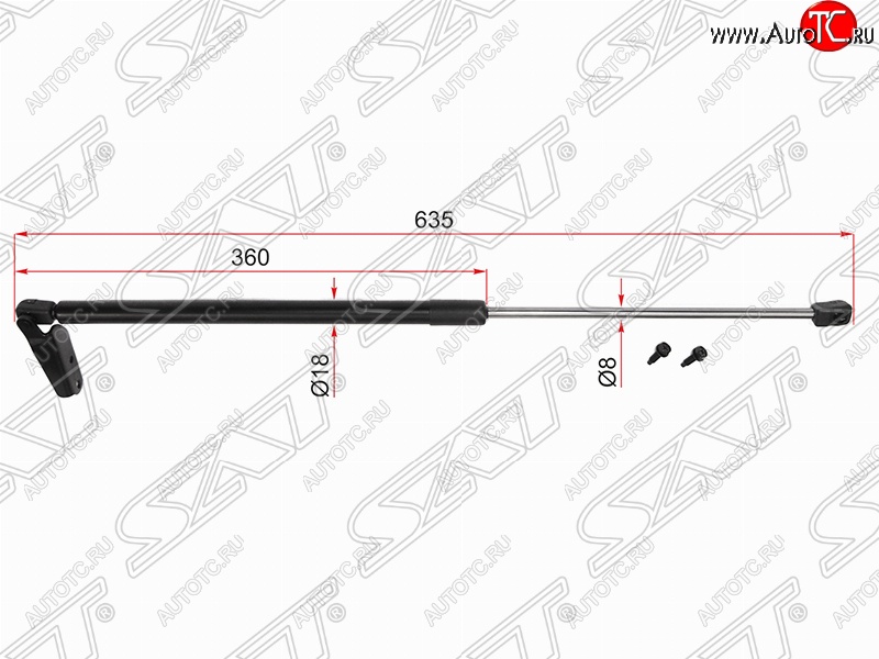 999 р. Правый упор крышки багажника (газовый) SAT Nissan Note 2 E12 дорестайлинг (2012-2016)  с доставкой в г. Пермь