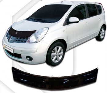 Дефлектор капота (левый руль) CA-Plastic Nissan Note  1 (2004-2008) E11 дорестайлинг