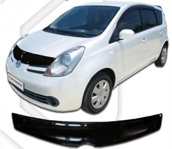 Дефлектор капота (правый руль) CA-Plastic Nissan Note  1 (2004-2008) E11 дорестайлинг