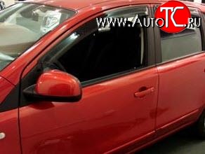 4 199 р. Дефлекторы окон (ветровики) 4 шт. Novline Nissan Note 1 E11 дорестайлинг (2004-2008)  с доставкой в г. Пермь