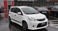 9 649 р. Решётка радиатора Impul Nissan Note 1 E11 рестайлинг (2008-2013) (Неокрашенная)  с доставкой в г. Пермь. Увеличить фотографию 7