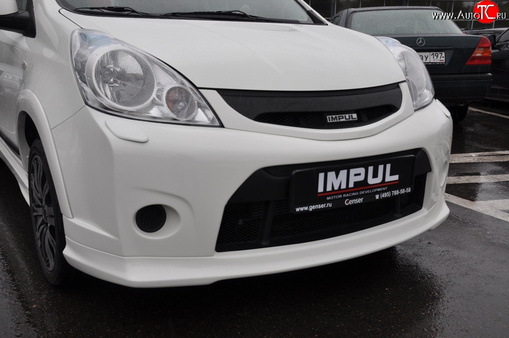 9 649 р. Решётка радиатора Impul Nissan Note 1 E11 рестайлинг (2008-2013) (Неокрашенная)  с доставкой в г. Пермь