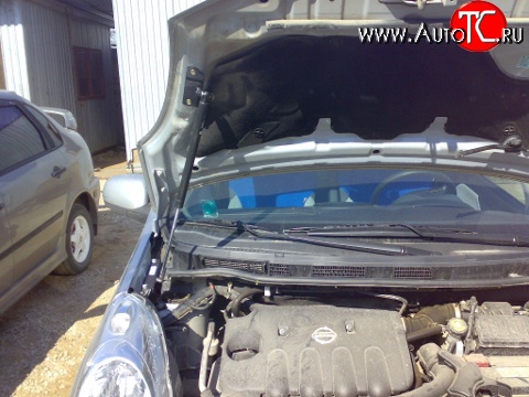 2 969 р. Упор капота Sport Nissan Note 1 E11 дорестайлинг (2004-2008)  с доставкой в г. Пермь