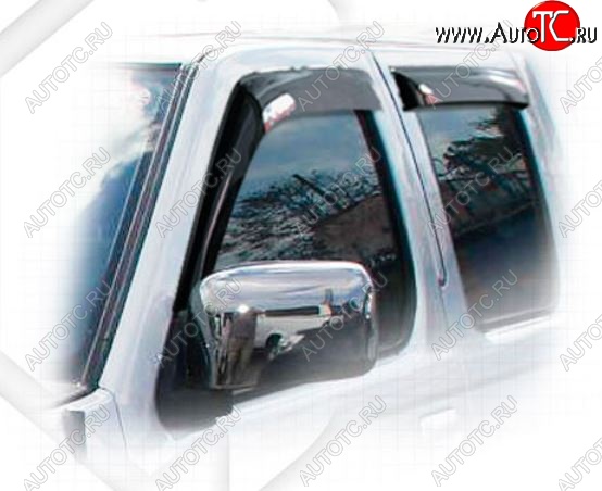 2 089 р. Дефлектора окон CA-Plastiс Nissan NP300 (2003-2008) (Classic полупрозрачный)  с доставкой в г. Пермь