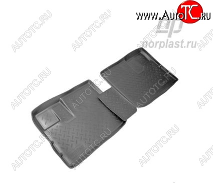 1 239 р. Коврики салонные Noplast (задние)  Nissan NP300 (2008-2025)  с доставкой в г. Пермь