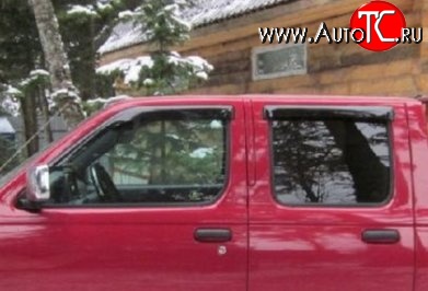999 р. Комплект дефлекторов окон (ветровиков) 4 шт. Russtal Nissan NP300 (2008-2013)  с доставкой в г. Пермь