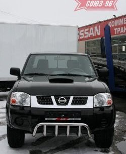 10 169 р. Защита переднего бампера нижняя Souz-96 - Акула  Nissan NP300 (2008-2013)  с доставкой в г. Пермь. Увеличить фотографию 2
