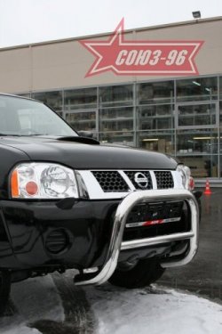 18 269 р. Защита переднего бампера Souz-96 (d76) Nissan NP300 (2008-2013)  с доставкой в г. Пермь. Увеличить фотографию 2