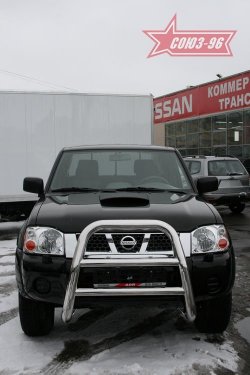 17 459 р. Защита переднего бампера Souz-96 (d76) Nissan NP300 (2008-2013)  с доставкой в г. Пермь. Увеличить фотографию 2
