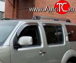 999 р. Комплект дефлекторов окон (ветровиков) 4 шт. Russtal Nissan Pathfinder R51 рестайлинг (2009-2014)  с доставкой в г. Пермь