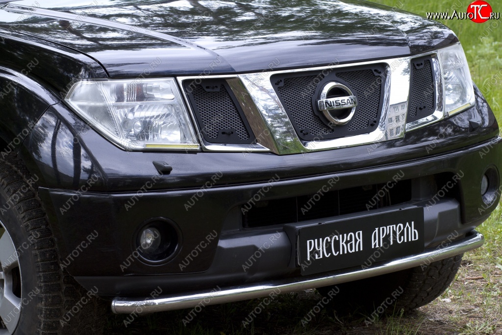 2 679 р. Защитная сетка решетки переднего бампера РА  Nissan Pathfinder  R51 (2004-2007) дорестайлинг  с доставкой в г. Пермь