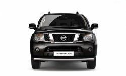 6 899 р. Одинарная защита переднего бампера диаметром 63 мм Petroil Tuning  Nissan Pathfinder  R51 (2004-2007) дорестайлинг  с доставкой в г. Пермь. Увеличить фотографию 2