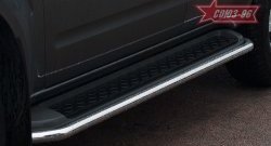 Защита штатных порогов рестайлинг Souz-96 (d42) Nissan Pathfinder  R51 (2004-2007) дорестайлинг