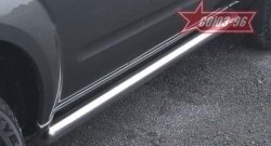 Защита порогов Souz-96 (d76) Nissan Pathfinder  R51 (2004-2007) дорестайлинг