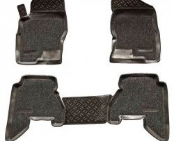 Комплект ковриков в салон Aileron 4 шт. (полиуретан, покрытие Soft) Nissan Pathfinder  R51 (2004-2014) дорестайлинг, рестайлинг