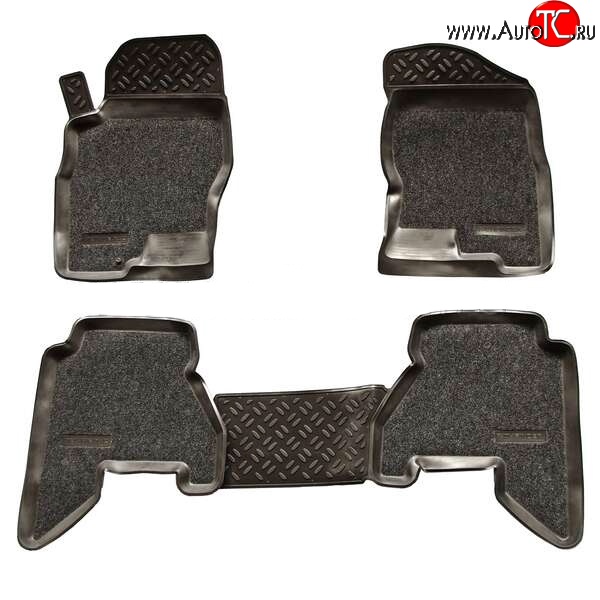 3 369 р. Комплект ковриков в салон Aileron 4 шт. (полиуретан, покрытие Soft)  Nissan Pathfinder  R51 (2004-2014) дорестайлинг, рестайлинг  с доставкой в г. Пермь