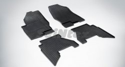 Износостойкие коврики в салон с рисунком Сетка SeiNtex Premium 4 шт. (резина) Nissan Pathfinder  R51 (2004-2014) дорестайлинг, рестайлинг