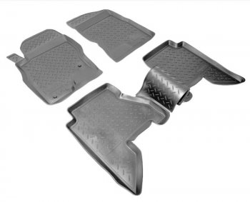 Комплект ковриков в салон Norplast Unidec Nissan Pathfinder  R51 (2004-2014) дорестайлинг, рестайлинг (Цвет: черный)