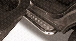 15 349 р. Широкая защита порогов из трубы диаметром 57 мм Slitkoff Nissan Pathfinder R52 дорестайлинг (2012-2017)  с доставкой в г. Пермь. Увеличить фотографию 3
