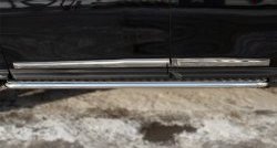 24 649 р. Широкая защита порогов SLITKOFF  Nissan Pathfinder  R52 (2012-2017) дорестайлинг  с доставкой в г. Пермь. Увеличить фотографию 2