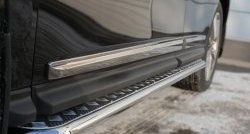 24 649 р. Широкая защита порогов SLITKOFF  Nissan Pathfinder  R52 (2012-2017) дорестайлинг  с доставкой в г. Пермь. Увеличить фотографию 3