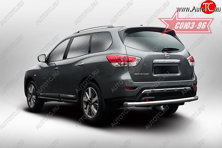 15 434 р. Защита заднего бампера Souz-96 (d76)  Nissan Pathfinder  R52 (2012-2017) дорестайлинг  с доставкой в г. Пермь