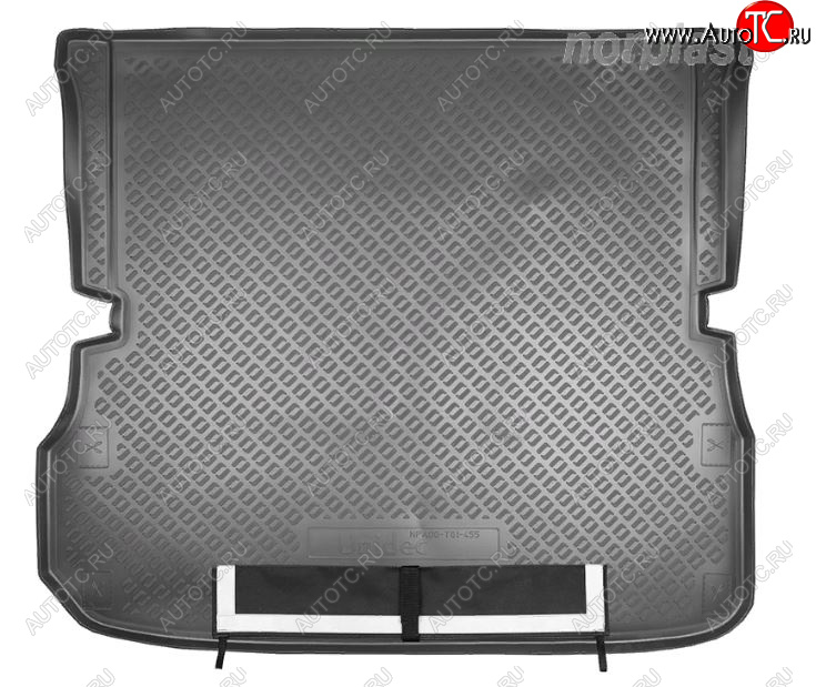 3 599 р. Коврик багажника Norplast Unidec (сложенный 3 ряд) Nissan Pathfinder R52 дорестайлинг (2012-2017) (Черный, с погрузочным ковриком (фартуком))  с доставкой в г. Пермь