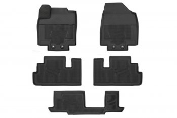 Комплект ковриков в салон (3 ряд цельное сидение, резиновые) NISSAN Nissan Pathfinder  R53 (2021-2025)