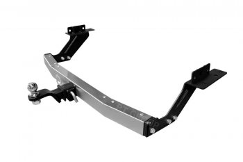 Фаркоп Petroil Tuning (съемный квадрат) Nissan Pathfinder  R53 (2021-2025) (с нержавеющей накладкой)