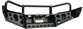 55 639 р. Бампер передний силовой РИФ Nissan Patrol 5 Y61 2-ой рестайлинг (2004-2010) (C защитной дугой)  с доставкой в г. Пермь. Увеличить фотографию 2