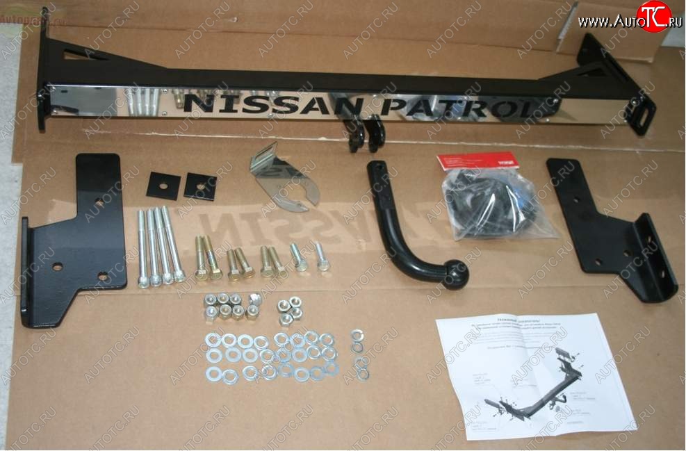 9 089 р. Фаркоп Souz-96  Nissan Patrol  5 (1997-2010) Y61 дорестайлинг, Y61 1-ый рестайлинг, Y61 2-ой рестайлинг  с доставкой в г. Пермь