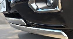 17 999 р. Защита переднего бампера (2 трубыØ75х42 мм, нержавейка) Russtal Nissan Patrol 6 Y62 дорестайлинг (2010-2014)  с доставкой в г. Пермь. Увеличить фотографию 3