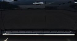 14 999 р. Защита порогов из круглой трубы диаметром 42 мм (рестайлинг) SLITKOFF Nissan Patrol 6 Y62 дорестайлинг (2010-2014)  с доставкой в г. Пермь. Увеличить фотографию 2