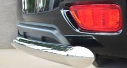 15 249 р. Защита заднего бампера (Ø76 мм, нержавейка) SLITKOFF Nissan Patrol 6 Y62 рестайлинг (2014-2017)  с доставкой в г. Пермь. Увеличить фотографию 3