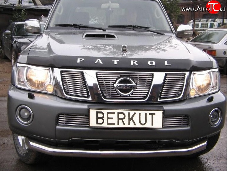 6 299 р. Декоративная вставка решетки радиатора Berkut Nissan Patrol 5 Y61 2-ой рестайлинг (2004-2010)  с доставкой в г. Пермь