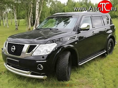 34 149 р. Накладки на колёсные арки Safary Nissan Patrol 6 Y62 дорестайлинг (2010-2014) (Неокрашенные)  с доставкой в г. Пермь
