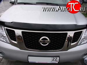 3 689 р. Дефлектор капота NovLine Nissan Patrol 6 Y62 дорестайлинг (2010-2014)  с доставкой в г. Пермь