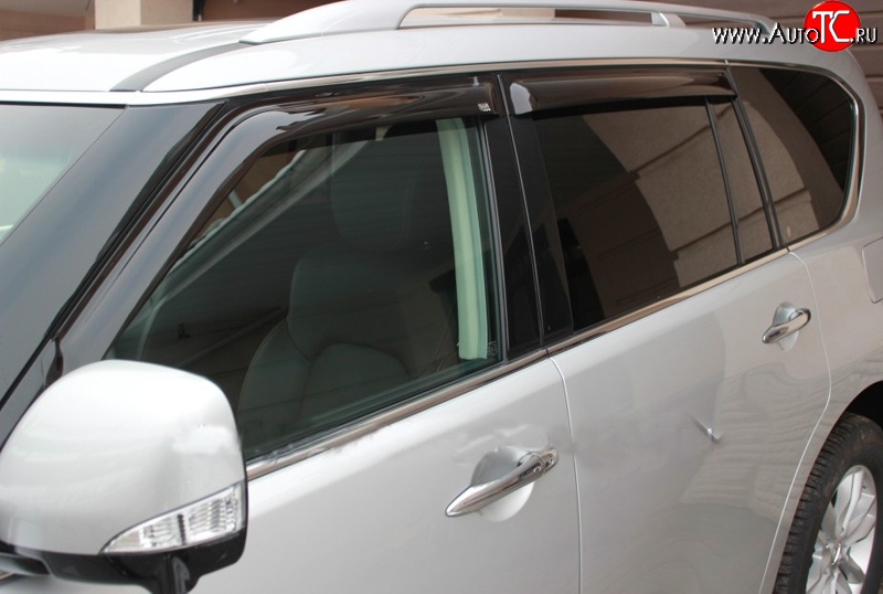 3 399 р. Дефлекторы окон (ветровики) Novline 4 шт Nissan Patrol 6 Y62 дорестайлинг (2010-2014)  с доставкой в г. Пермь