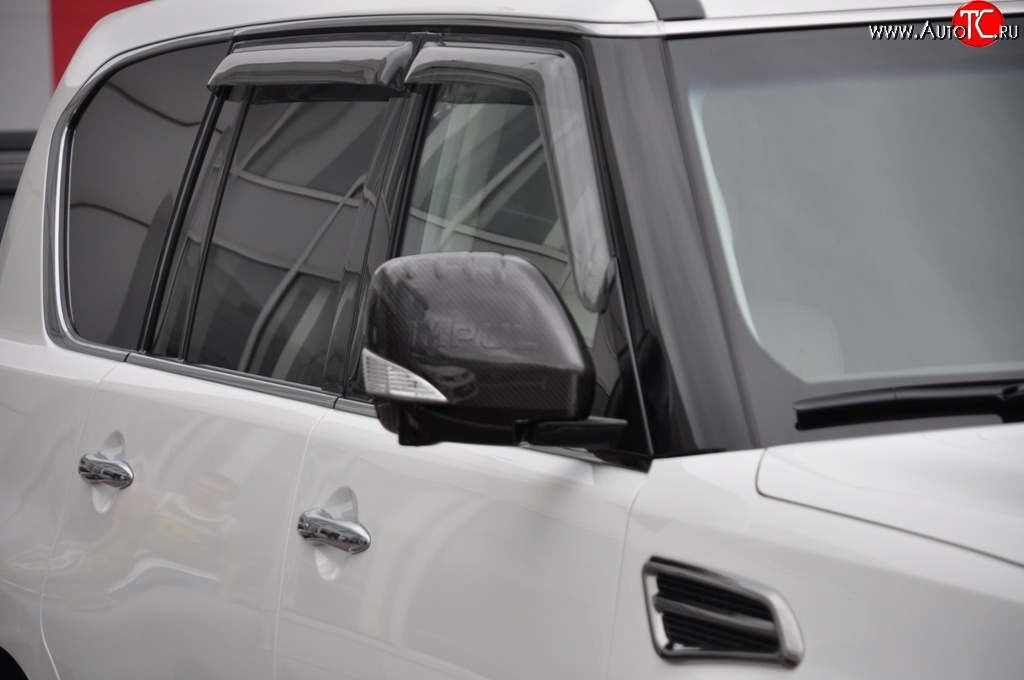 22 749 р. Накладки на зеркала Impul Nissan Patrol 6 Y62 дорестайлинг (2010-2014) (Неокрашенные)  с доставкой в г. Пермь