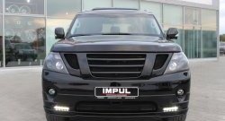 64 549 р. Накладка на передний бампер Impul Nissan Patrol 6 Y62 дорестайлинг (2010-2014) (Неокрашенная)  с доставкой в г. Пермь. Увеличить фотографию 3