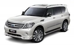 38 499 р. Решётка радиатора Impul V2 Nissan Patrol 6 Y62 дорестайлинг (2010-2014) (Неокрашенная)  с доставкой в г. Пермь. Увеличить фотографию 9
