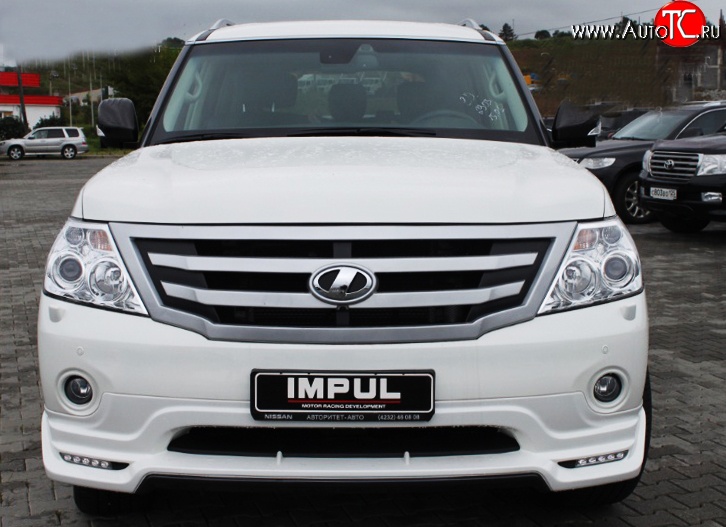 38 499 р. Решётка радиатора Impul V2 Nissan Patrol 6 Y62 дорестайлинг (2010-2014) (Неокрашенная)  с доставкой в г. Пермь