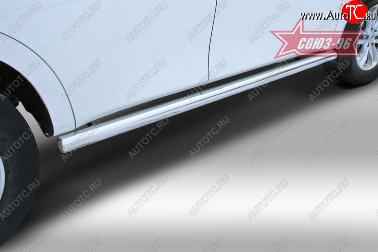 20 069 р. Защита порогов Souz-96 (d76) Nissan Patrol 6 Y62 дорестайлинг (2010-2014)  с доставкой в г. Пермь