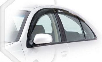 Дефлектора окон CA-Plastic Nissan Primera ( седан,  2 седан) (1995-2002) P11 дорестайлинг, P11 рестайлинг (Classic полупрозрачный, Без хром.молдинга)