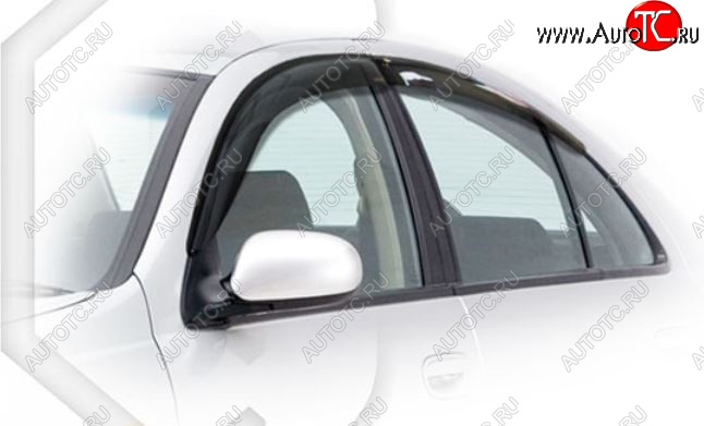 1 999 р. Дефлектора окон CA-Plastic  Nissan Primera ( седан,  2 седан) (1995-2002) P11 дорестайлинг, P11 рестайлинг (Classic полупрозрачный, Без хром.молдинга)  с доставкой в г. Пермь