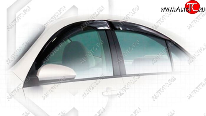 1 999 р. Дефлектора окон CA-Plastiс Nissan Primera 3 седан P12 (2001-2008) (Classic полупрозрачный, Без хром.молдинга)  с доставкой в г. Пермь